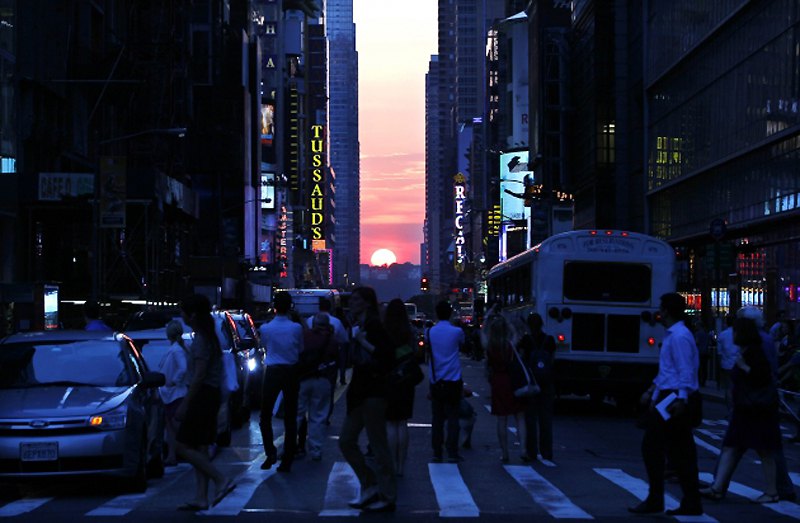 Залазак сунца на Менхетну...