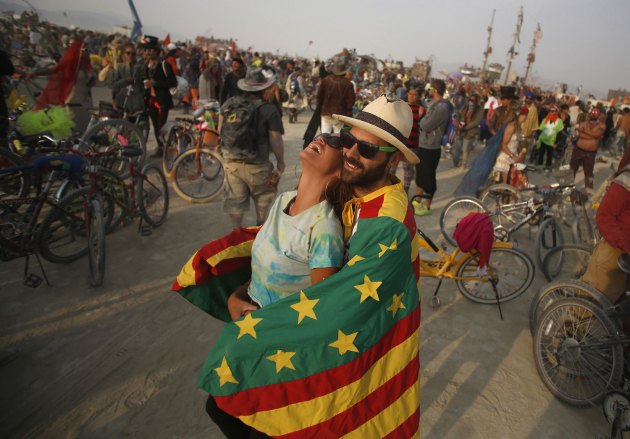 Посјетиоци "Burning Man" фестивала...