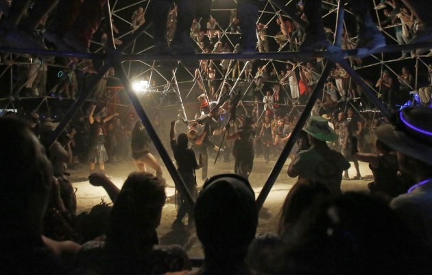 Посјетиоци "Burning Man" фестивала...
