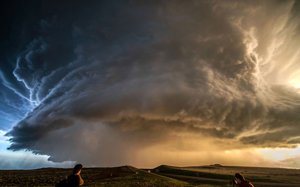 "Ловац на олује" Валентина Абинанти у тренутку формирања олујног облака у Оклахоми, САД...  (Фото: Valentina Abinanti/Media Drum)