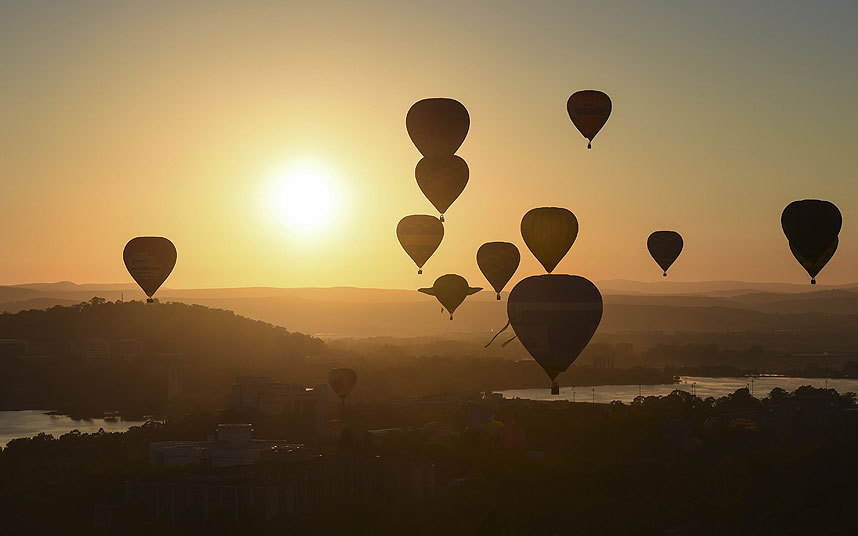 "Canberra Balloon" фестивал у Канбери... (Аустралија)
