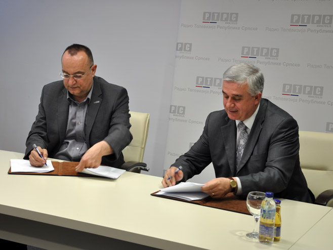 Потписивање Споразума о сарадњи РТРС-а са Фудбалским савезом РС - Фото: РТРС