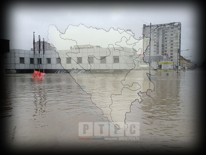 Поплаве, карта БиХ - Фото: РТРС