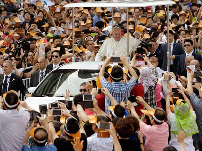Папа Фрањо у Јужној Кореји - Фото: AP