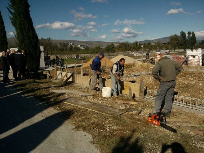 Мостар - Радови на изградњи друштвеног Дома у Ортијешу - Фото: СРНА