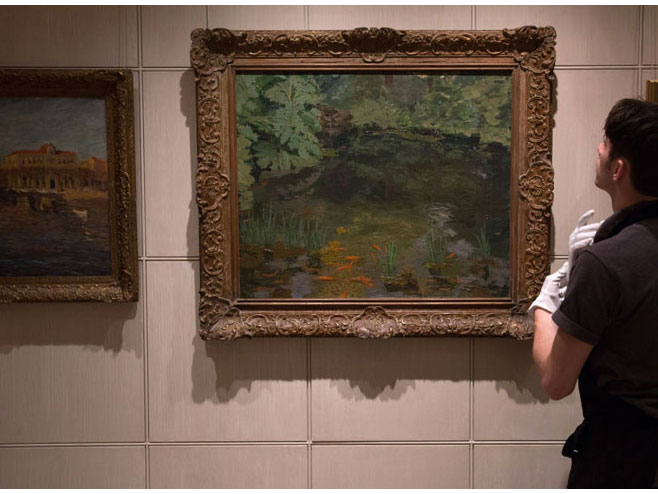 Једна од слика Винстона Черчила која је продата на аукцији - Фото: AP