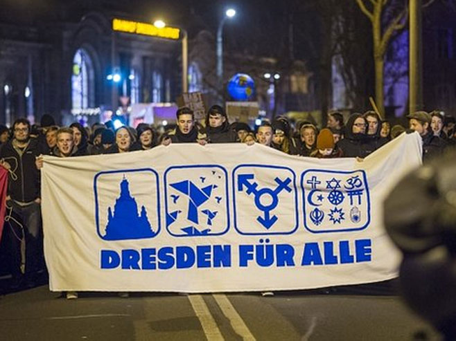 Протести у Дрездену - Фото: AFP