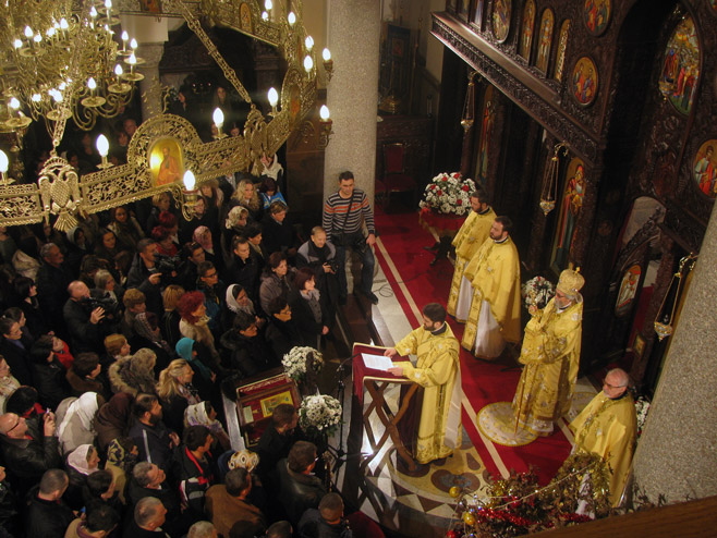Божићна литургија у Храму Христа Спаситеља у Бањалуци - Фото: СРНА