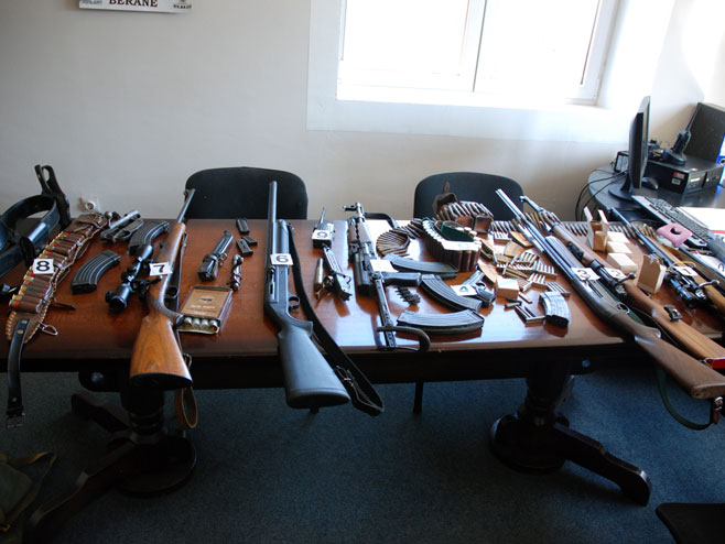 Беране:Заплијењено оружје - Фото: СРНА