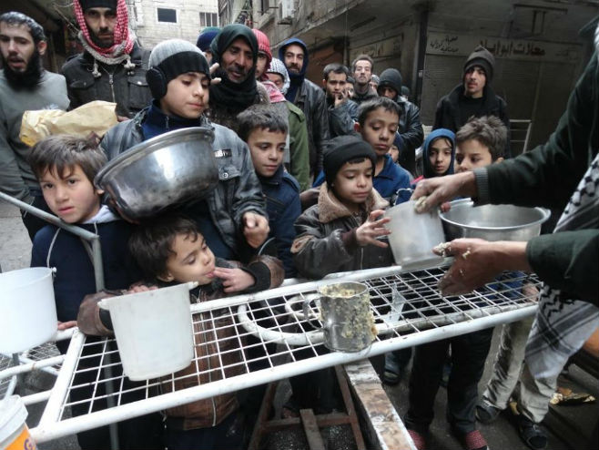 Сирија: Палестински избјеглички логор Јармук - Фото: AFP