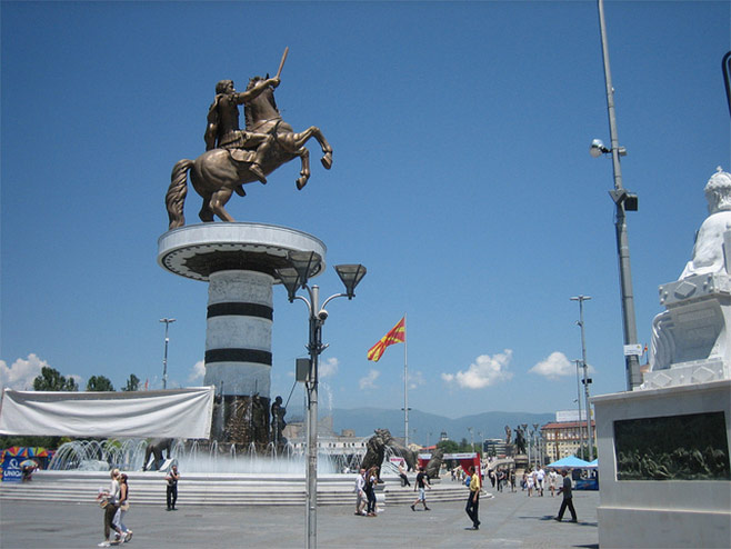 "Ратник на коњу" споменик Александру Великом у Скопљу (фото: Prince Roy / Flickr.com) - 