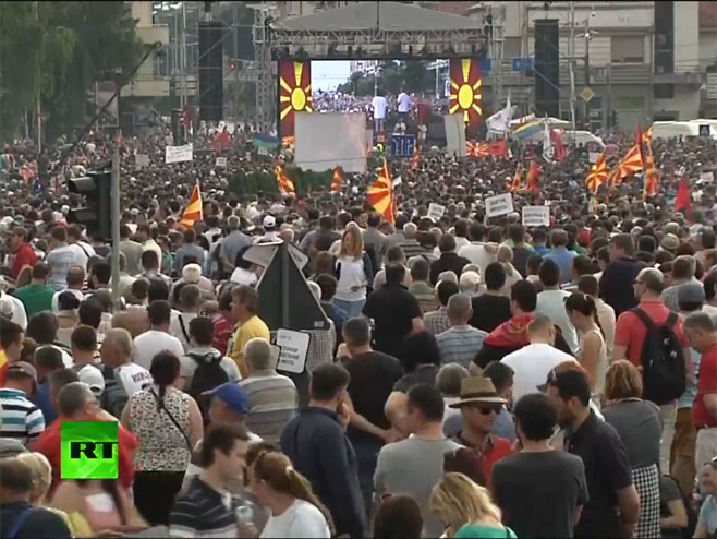 Протести у Македонији - Фото: Screenshot