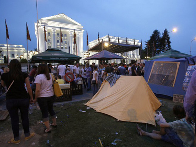 Македонија протести - Фото: AFP