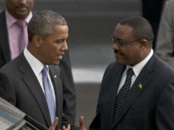 Обама и премијер Етиопије Хајлемарјам Десалењ - Фото: AP