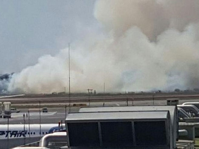Пожар код римског аеродрома - Фото: nezavisne novine