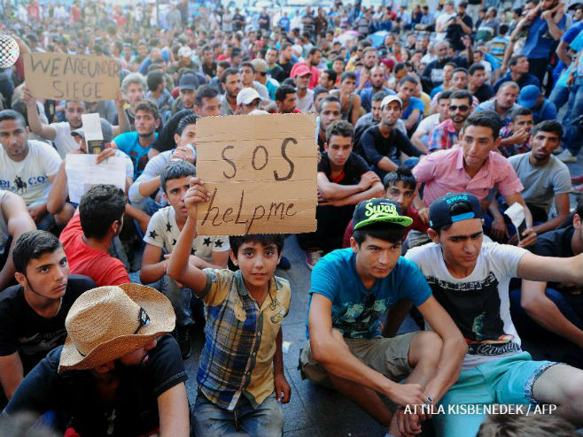 Избјеглице у Мађарској - Фото: AFP