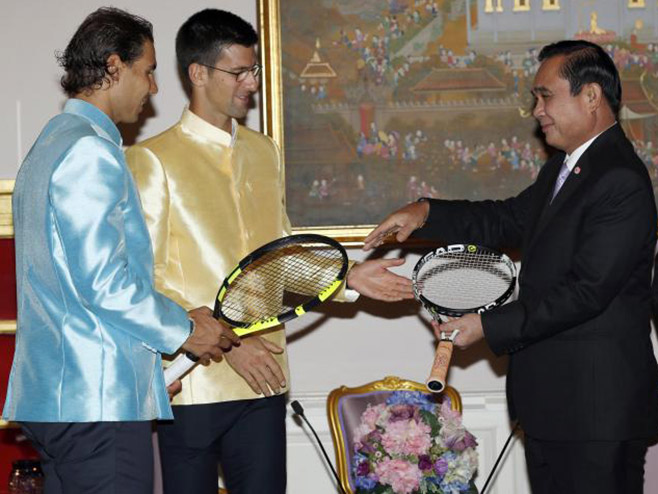 Novak Đoković i Rafal Nadal kod tajlandskog premijera - Foto: AP