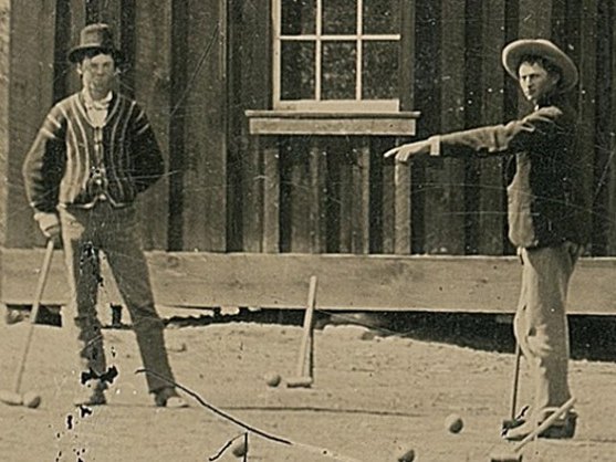 Dio fotografije na kojoj Bili Kid (lijevo) igra kroket - Foto: ilustracija