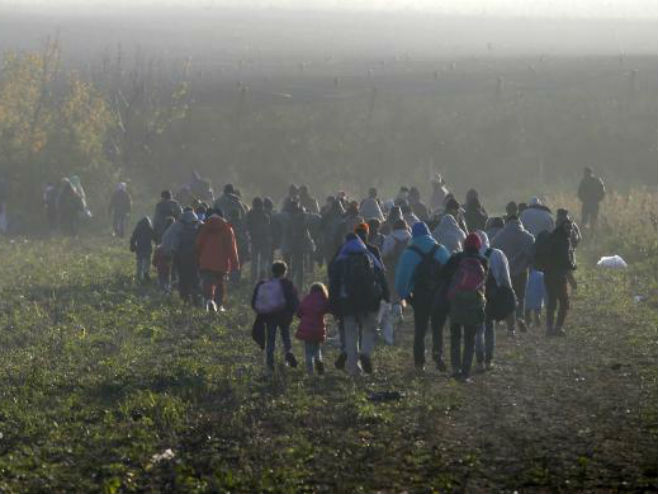 Избјеглице на граници Србије и Хрватске - Фото: AP