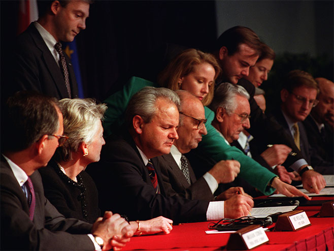 Потписивање Дејтонског споразума - Фото: архив