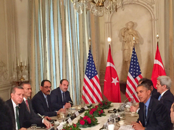 Састанак Обаме и Ердогана (фото: Twitter @HorsleyScott) - 