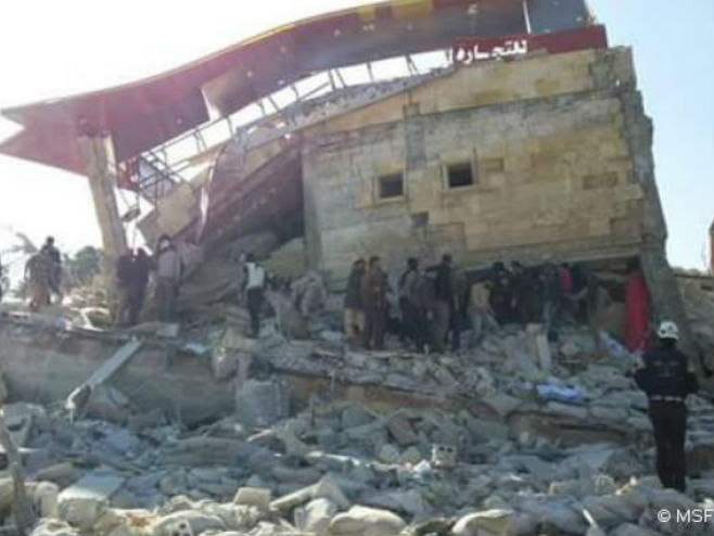 Сирија: Погођена болница (фото: Twitter) - 