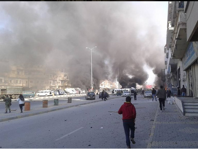 Терористички напади у Хомсу (Фото:Twitter) - 