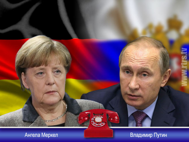 Ангела Меркел и Владимир Путин (Илустрација: РТРС) - 