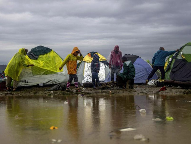 Идомени, мигранти  (фото: Twitter) - 