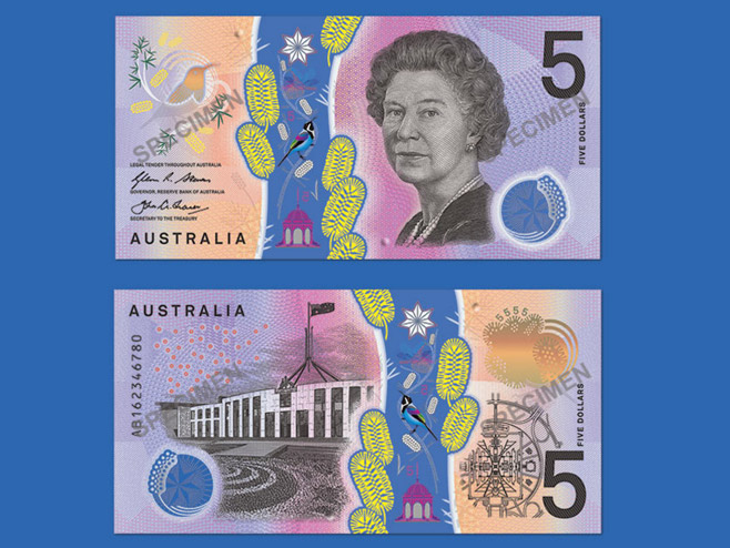 Новчаница од пет аустралијских долара - Фото: РТРС