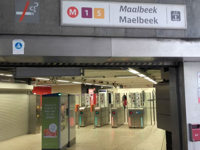 Метро станица у Бриселу (фото: Twitter @WillParkerBrx) - 