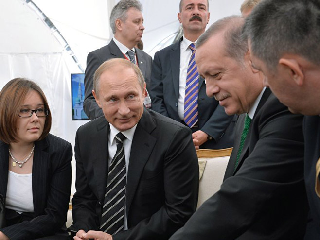 Састанак: Путин - Ердоган (Фото: Sputnik/Алексеј Дружињин) - 