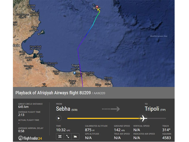Oteti libijski avion sa 118 putnika sletio na Maltu