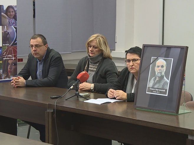 Комеморација поводом смрти колеге новинара Озрена Јоргановића - Фото: РТРС