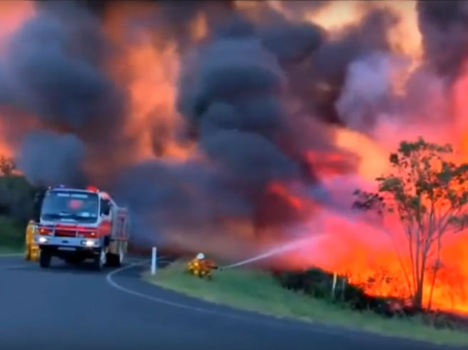 Аустралија- ватрогасци се боре са више од стотину пожара - Фото: Screenshot/YouTube