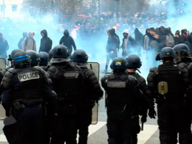 Протести у Паризу (Фото: Ruptly/Screenshot) - Фото: Screenshot