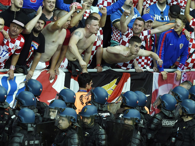 Хрватски хулигани - Фото: AFP
