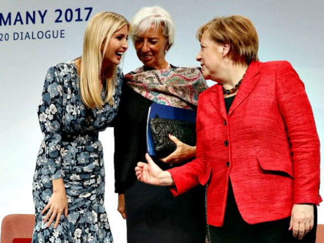 Иванка Трамп, Кристин Лагард и Ангела Меркел на самиту "Women 20" - Фото: getty