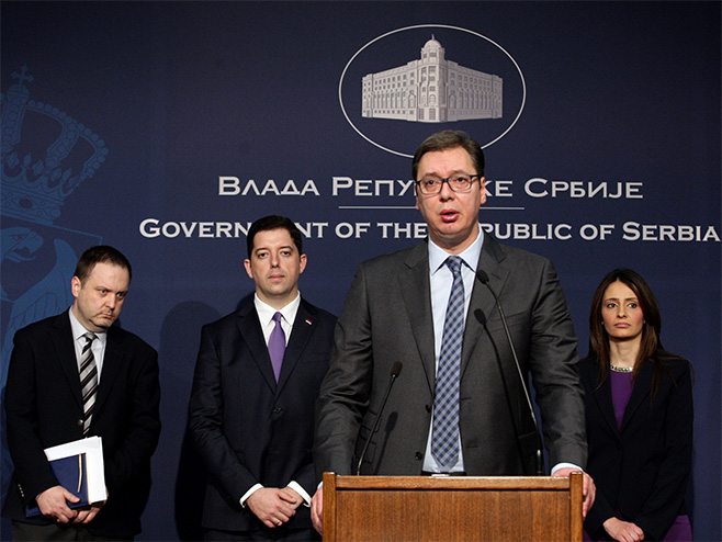 Aleksandar Vučić na konferenciji za novinare (Foto: Tanjug/Sava Radovanović) - 