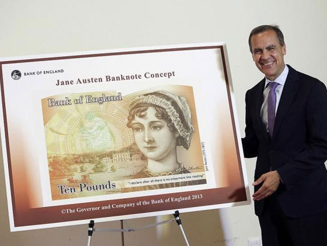 Портрет Џејн Остин на новој британској новчаници - Фото: B92