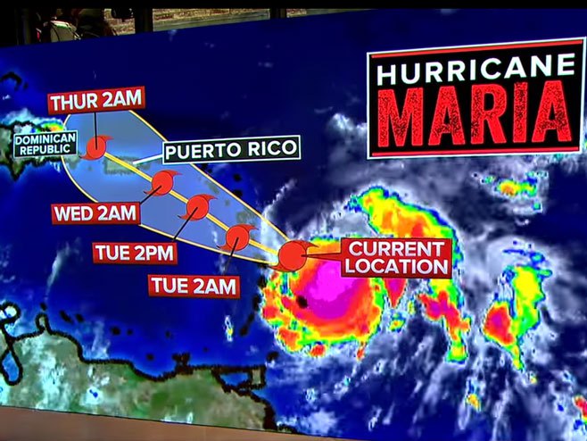 Ураган "Марија" - Фото: Screenshot/YouTube