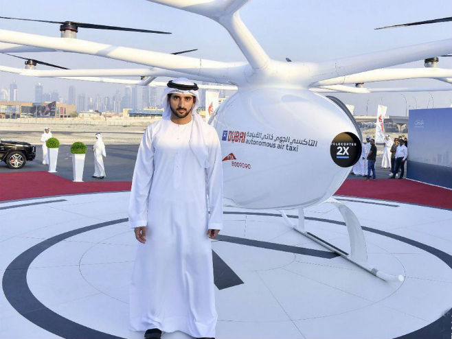 Такси дрон у Дубаију (Фото: Dubai Media Office‏) - 
