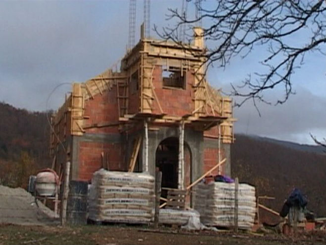 Изградња цркве у Горњој Јошаници - Фото: РТРС