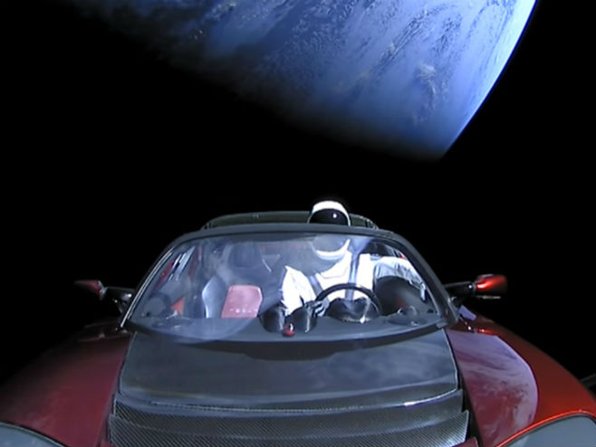 Аутомобил у свемиру - Фото: Screenshot/YouTube