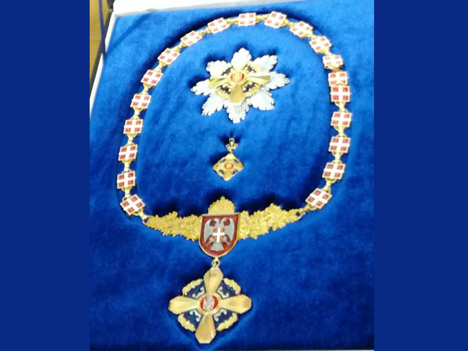 Orden Republike Srpske na ogrlici (Foto: RTRS)