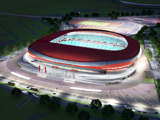 Пројекат Националног стадиона у Београду (Фото: ФСС) - 