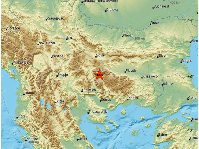 Земљотрес у Бугарској (Фото: www.emsc-csem.org) - 