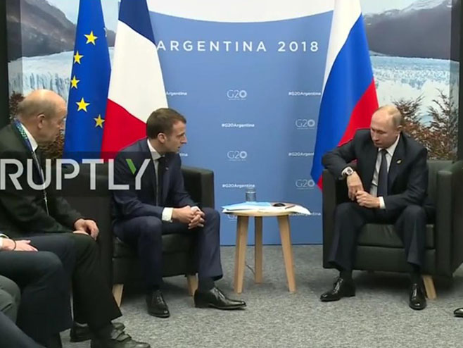 Састанак Макрона и Путина на маргинама Самита Г20 - Фото: Screenshot
