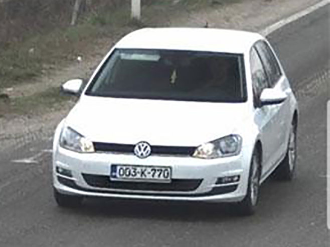 Ауто које је возио Бенеди Ђукановић - Фото: СРНА