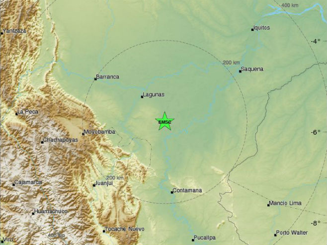 Земљотрес у Перуу (фото:emsc.eu) - 
